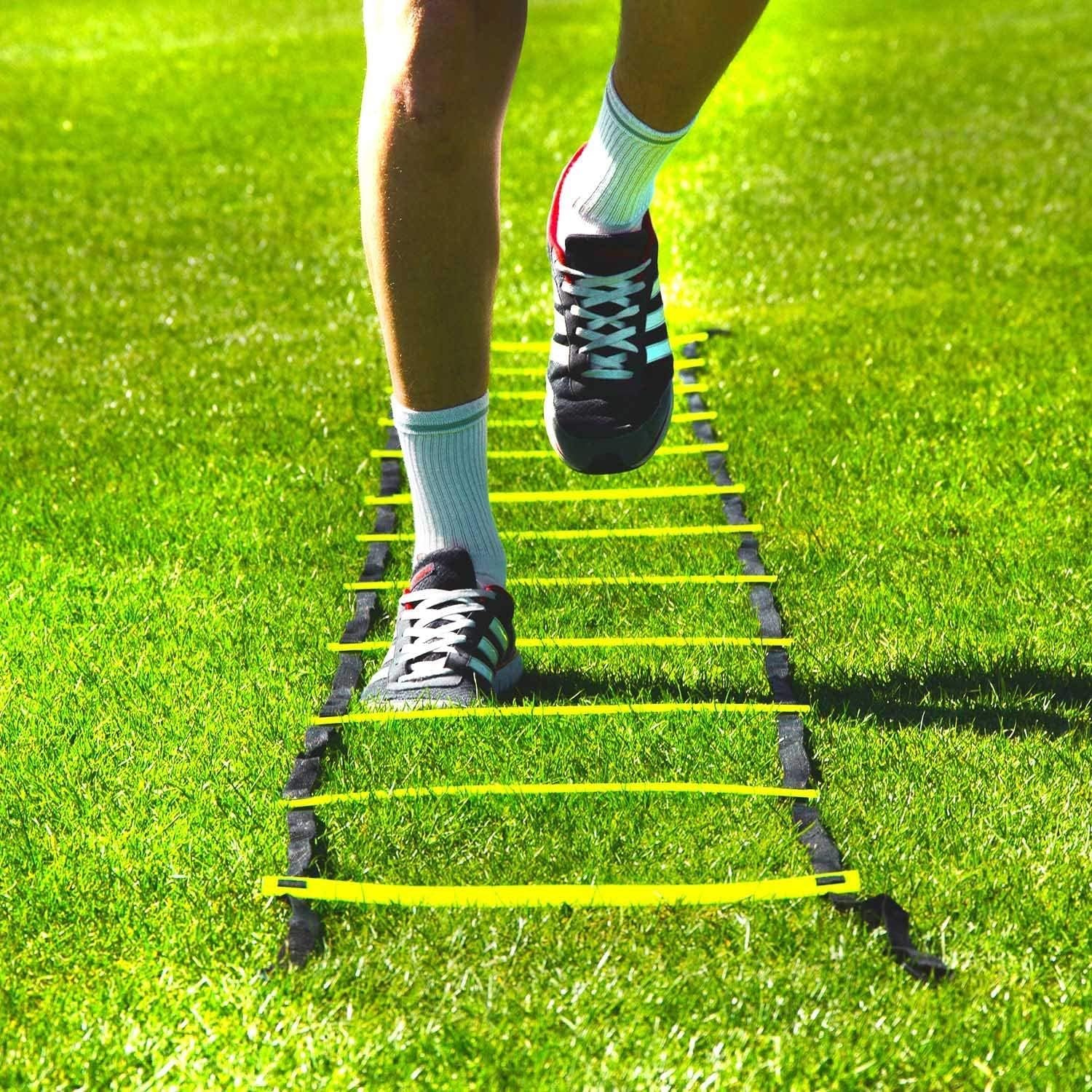 HAS Agility Ladder with Carry Bag - 8 mtr me 20 rungs - Speed Training Ladder for Kids and Adults